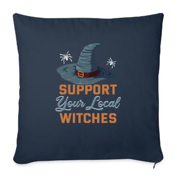 Magical Dark Art Occult Witches Designs - Sofa pillowcase 17,3'' x 17,3'' (45 x 45 cm) - navy - Front