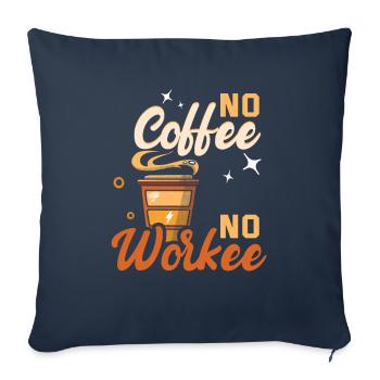 I Like Coffee Gift Ideas Coffee Lover - Sofa pillowcase 17,3'' x 17,3'' (45 x 45 cm) - navy - Front