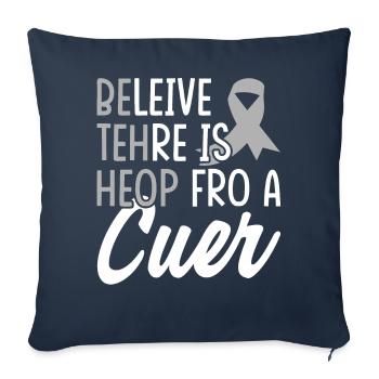Dyslexia Awareness Dyslexics - Sofa pillowcase 17,3'' x 17,3'' (45 x 45 cm) - navy - Front