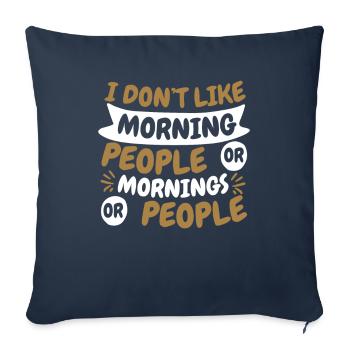 Black Humor Funny - Sofa pillowcase 17,3'' x 17,3'' (45 x 45 cm) - navy - Front