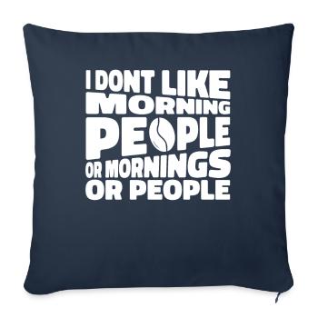 Black Humor Funny - Sofa pillowcase 17,3'' x 17,3'' (45 x 45 cm) - navy - Front