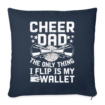 Pom-pom girls pom-pom girls - Housse de coussin décorative 45 x 45 cm - bleu marine - Devant