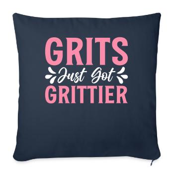 Fun Southern fare - Sofa pillowcase 17,3'' x 17,3'' (45 x 45 cm) - navy - Front