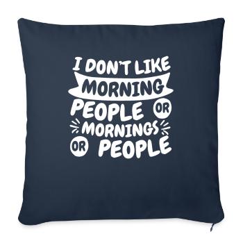 Black Humor Funny - Sofa pillowcase 17,3'' x 17,3'' (45 x 45 cm) - navy - Front