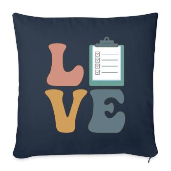 Event Planner Event Planning Event Staff - Sofa pillowcase 17,3'' x 17,3'' (45 x 45 cm) - navy - Front