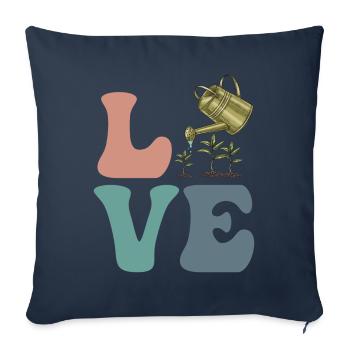 Gardening, Gardener, Plant Lover - Sofa pillowcase 17,3'' x 17,3'' (45 x 45 cm) - navy - Front