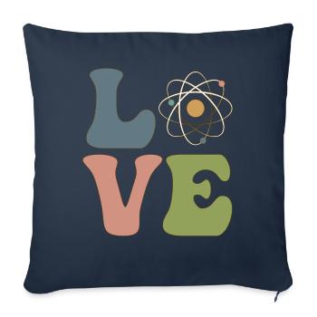 Quantum Physics Experiment Physicist Science - Sofa pillowcase 17,3'' x 17,3'' (45 x 45 cm) - navy - Front