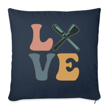 Sculpteur de sculptures - Housse de coussin décorative 45 x 45 cm - bleu marine - Devant