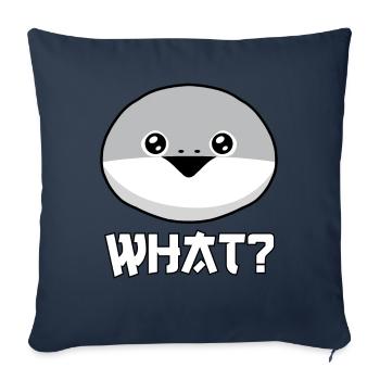 Drôle Sacabambaspis Visage Poisson Meme - Housse de coussin décorative 45 x 45 cm - bleu marine - Devant