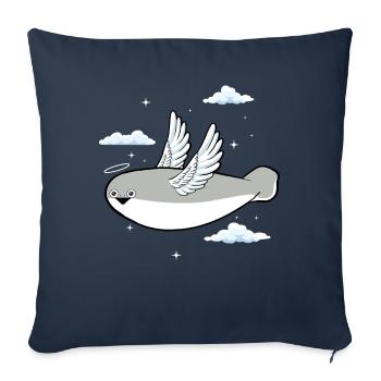 Sacabambaspis Fish Meme Angel - Sofa pillowcase 17,3'' x 17,3'' (45 x 45 cm) - navy - Front