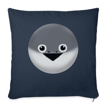 Face Fish Meme - Sofa pillowcase 17,3'' x 17,3'' (45 x 45 cm) - navy - Front