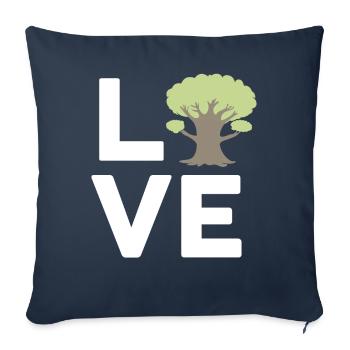 Tree Hugger Nature Environmentalist - Sofa pillowcase 17,3'' x 17,3'' (45 x 45 cm) - navy - Front