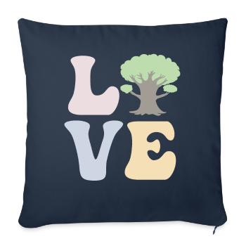 Tree Hugger Nature Environmentalist - Sofa pillowcase 17,3'' x 17,3'' (45 x 45 cm) - navy - Front