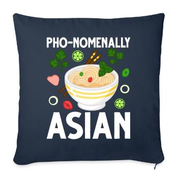 Vietnamese Noodle Soup Asian Food - Sofa pillowcase 17,3'' x 17,3'' (45 x 45 cm) - navy - Front