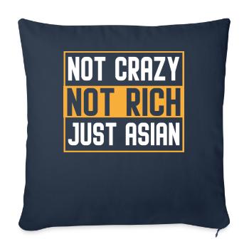 Lustige asiatische Amerikaner - Sofakissenbezug 45 x 45 cm - Navy - Vorne