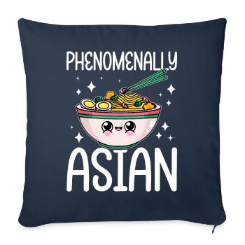 Nudelsuppe Asiatisches Essen - Sofakissenbezug 45 x 45 cm - Navy - Vorne