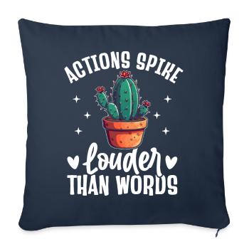 Funny Succulent Cactus - Sofa pillowcase 17,3'' x 17,3'' (45 x 45 cm) - navy - Front