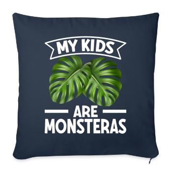 Houseplant Monstera Gardening Mom - Sofa pillowcase 17,3'' x 17,3'' (45 x 45 cm) - navy - Front