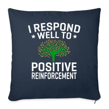 Drôle de psychologie psychologie - Housse de coussin décorative 45 x 45 cm - bleu marine - Devant