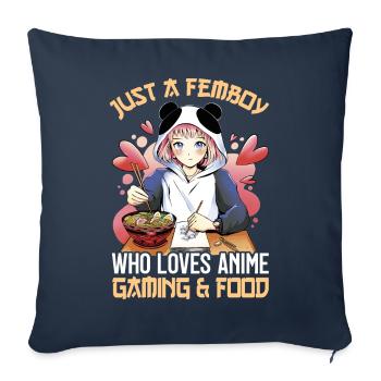 Crossdressing - Sofa pillowcase 17,3'' x 17,3'' (45 x 45 cm) - navy - Front