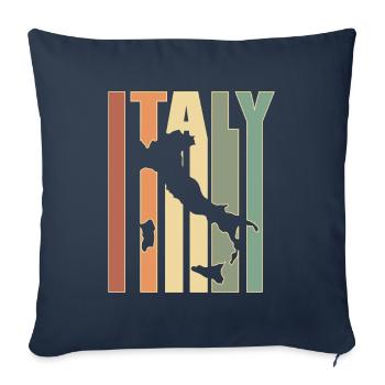 Italy Vintage Map Gift For Italians - Sofa pillowcase 17,3'' x 17,3'' (45 x 45 cm) - navy - Front