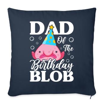Blobfish Enfants Anniversaire Animal De Mer - Housse de coussin décorative 45 x 45 cm - bleu marine - Devant