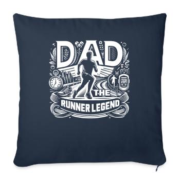 Father's Day DAD the Runner Legend Dad - Sofa pillowcase 17,3'' x 17,3'' (45 x 45 cm) - navy - Front