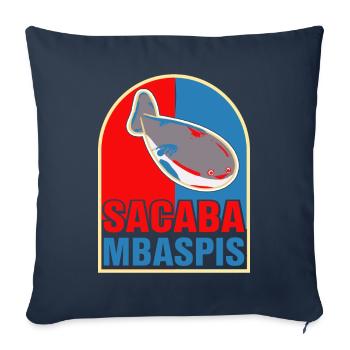 Fish Meme Red Blue - Sofa pillowcase 17,3'' x 17,3'' (45 x 45 cm) - navy - Front