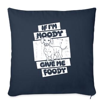 Dachshund Dachshund Funny - Sofa pillowcase 17,3'' x 17,3'' (45 x 45 cm) - navy - Front