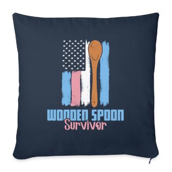 Wooden Spoon Survivor USA Flag Wooden Spoon - Sofa pillowcase 17,3'' x 17,3'' (45 x 45 cm) - navy - Front