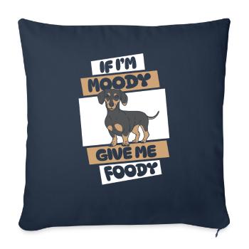 Dachshund Dachshund Funny - Sofa pillowcase 17,3'' x 17,3'' (45 x 45 cm) - navy - Front