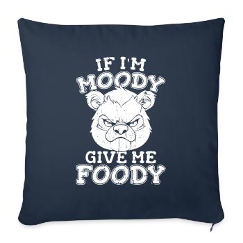 Großer Panda Pandabär Lustig - Sofakissenbezug 45 x 45 cm - Navy - Vorne