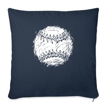 Base-ball - Housse de coussin décorative 45 x 45 cm - bleu marine - Devant