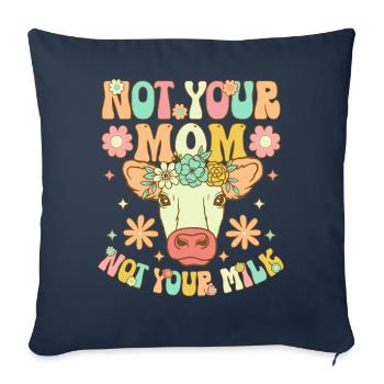 Groovy Vegan Plant-Based Diet - Sofa pillowcase 17,3'' x 17,3'' (45 x 45 cm) - navy - Front