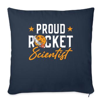 Proud Rocket Scientist Planet Space Gift - Sofa pillowcase 17,3'' x 17,3'' (45 x 45 cm) - navy - Front