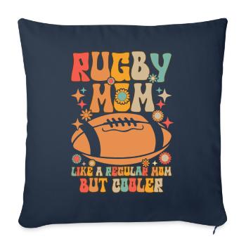 Rugby player - Sofa pillowcase 17,3'' x 17,3'' (45 x 45 cm) - navy - Front