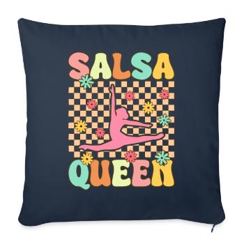 Groovy Salsa Dance Dancer - Sofa pillowcase 17,3'' x 17,3'' (45 x 45 cm) - navy - Front