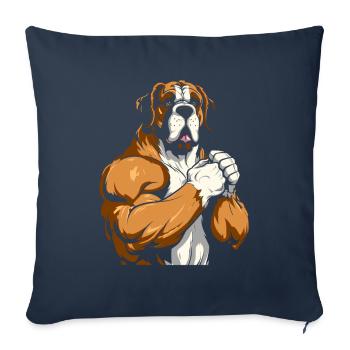 Saint Bernard Cool - Sofa pillowcase 17,3'' x 17,3'' (45 x 45 cm) - navy - Front