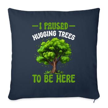 Tree conservationists and environmentalists - Sofa pillowcase 17,3'' x 17,3'' (45 x 45 cm) - navy - Front