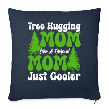 Tree Hugger Mom - Sofa pillowcase 17,3'' x 17,3'' (45 x 45 cm) - navy - Front