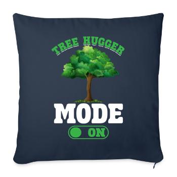 Environmentalists hugging trees - Sofa pillowcase 17,3'' x 17,3'' (45 x 45 cm) - navy - Front