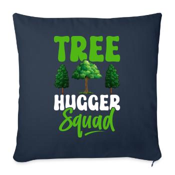 Environmentalists hugging trees - Sofa pillowcase 17,3'' x 17,3'' (45 x 45 cm) - navy - Front