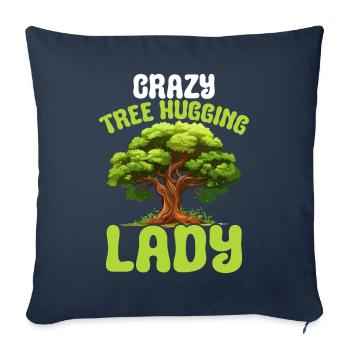 Environmentalist and tree conservationist - Sofa pillowcase 17,3'' x 17,3'' (45 x 45 cm) - navy - Front