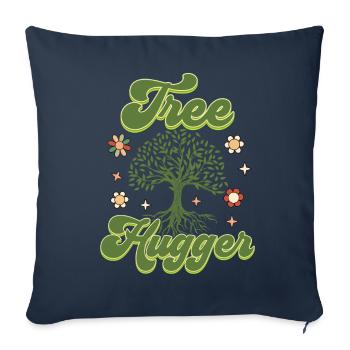 Environmentalist, Nature Lover - Sofa pillowcase 17,3'' x 17,3'' (45 x 45 cm) - navy - Front