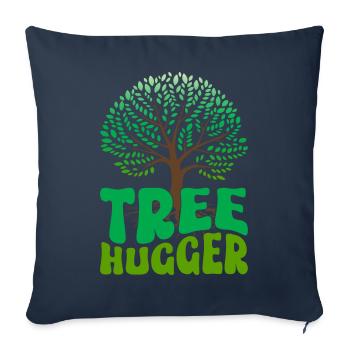 Environmentalists, nature lovers - Sofa pillowcase 17,3'' x 17,3'' (45 x 45 cm) - navy - Front