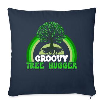 Environmentalist, Nature Lover - Sofa pillowcase 17,3'' x 17,3'' (45 x 45 cm) - navy - Front