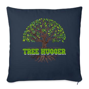 Environmentalist, Nature Lover - Sofa pillowcase 17,3'' x 17,3'' (45 x 45 cm) - navy - Front