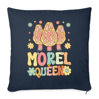 Funny Mycologist Female Mushroom Lover - Sofa pillowcase 17,3'' x 17,3'' (45 x 45 cm) - navy - Front