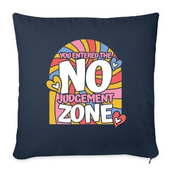 Maman Maman - Housse de coussin décorative 45 x 45 cm - bleu marine - Devant