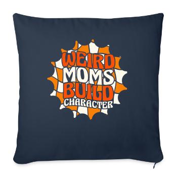 Maman Maman - Housse de coussin décorative 45 x 45 cm - bleu marine - Devant